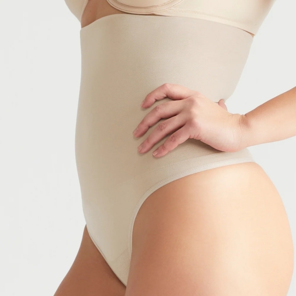 BodyWrap Shapewear in Nude The Pin Thin Highwaist Thong Xl New